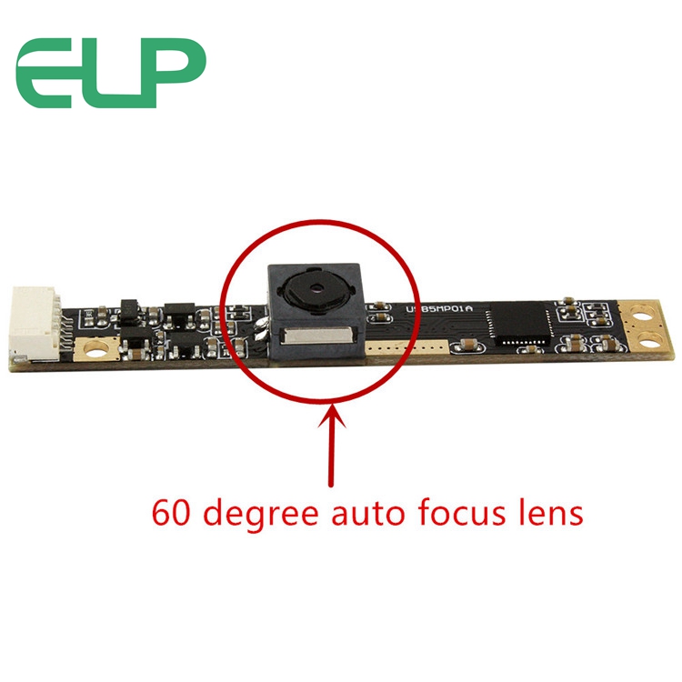 ELP Autofocus CMOS OV5640 Mini 5.0 megapixel usb camera with 60degree lens ,Size 60*8mm